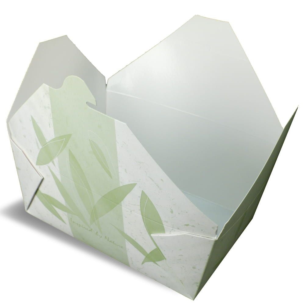 Fold-Pak Bio Pak Number 2 Food Container, 8.5 x 6.25 x 1.8 inch -- 200 per case.