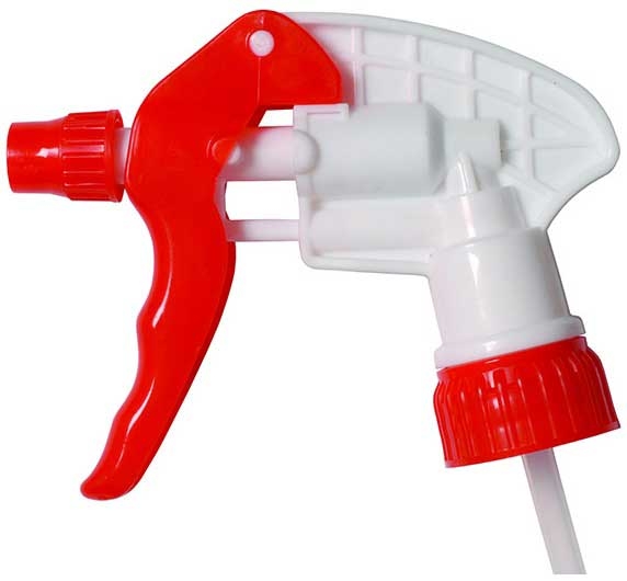 Continental Commercial Red and White Spray-Pro Trigger Sprayer, 9 3/4 inch