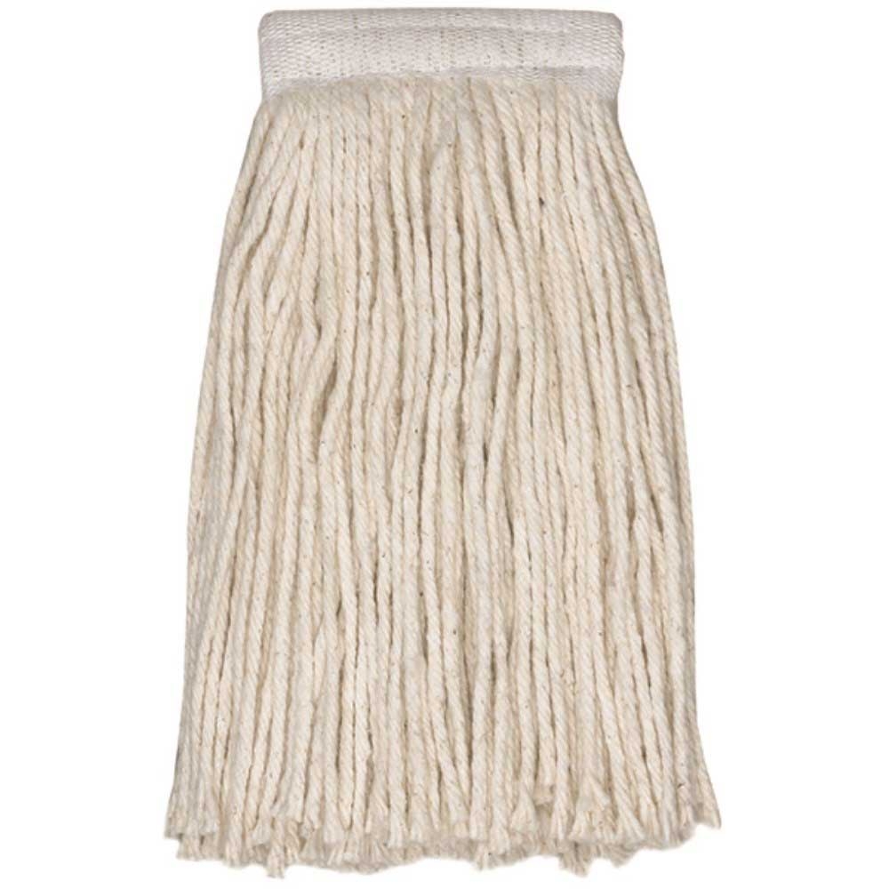 American Plastics Natural Cotton/White Rayon 4 Ply Cut End Wet Mop Stinger, 24 inch -- 12 per case