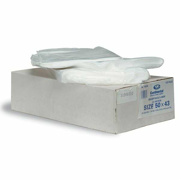 American Plastics King Kan LLDPE Poly Bag, 50 Gallon Capacity - 100 per pack