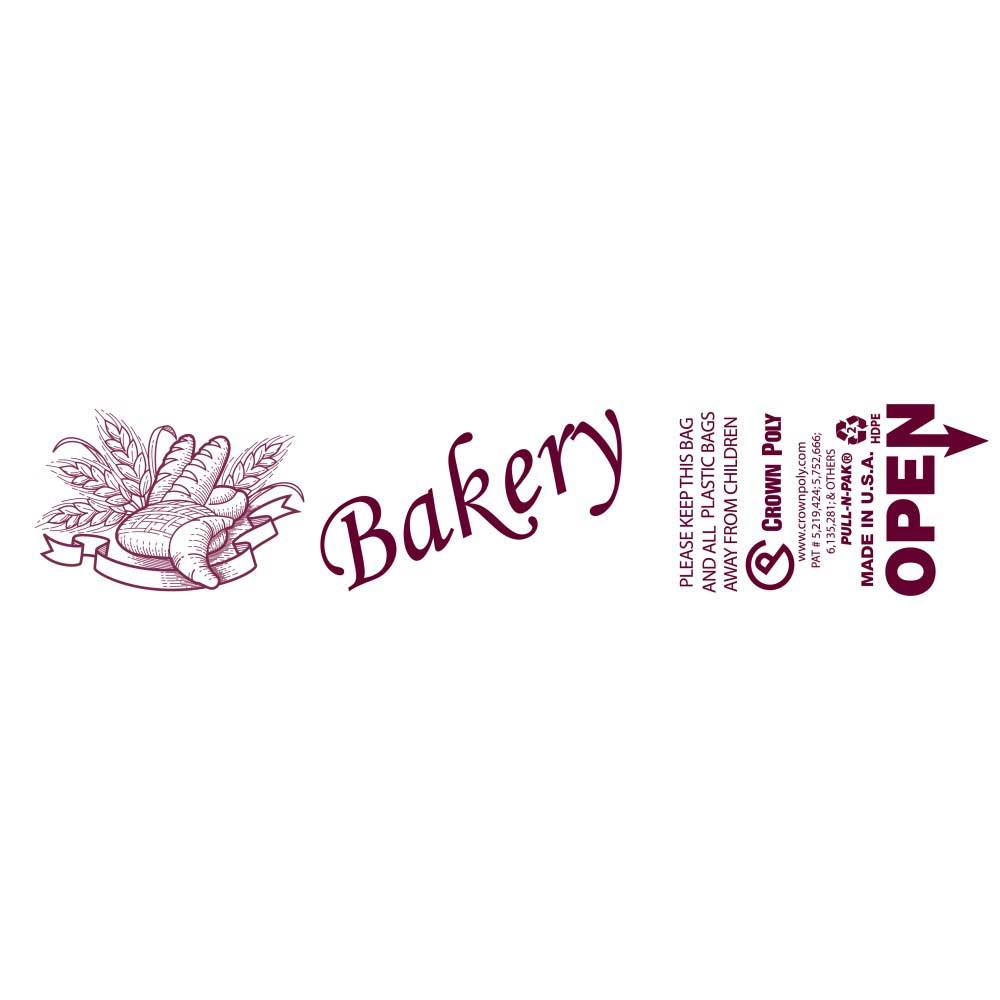 Crown Poly Pull-N-Pak Natural HDPE Bakery Roll Bin Bag, 15 x 20 inch -- 2180 per case