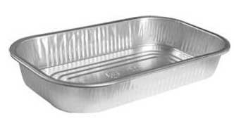 Handi Foil Silver Smooth Wall Entree Container with Dome Lid -- 125 per case