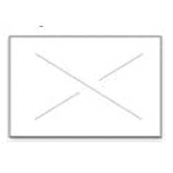 Garvey 25 x 16 mm White Label for 25 PROMO 25-88, 25-99 and 25-10/10 2 Line Labeler - 8 rolls per dleeve -- 20 sleeves per case