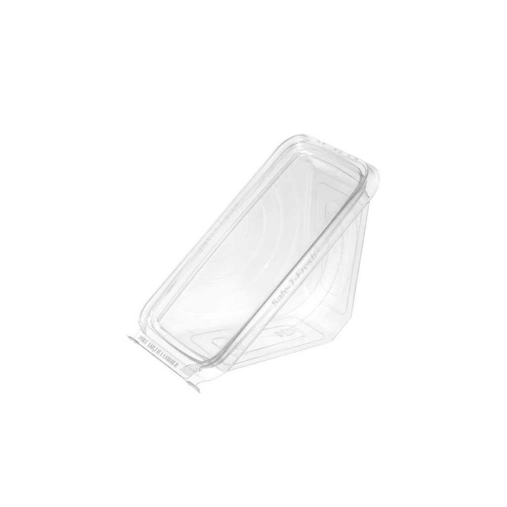 Inline Plastics Clear PET Sandwich Wedge, 6.125 x 3 x 3.5625 inch -- 288 per case