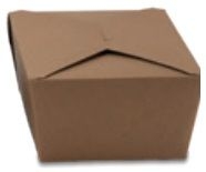 Kari-Out Eco-Box Number 4 Kraft Paper Container, 7 x 5 x 3.50 inch -- 160 per case.