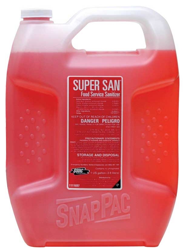 SSDC Ecolab Supersan Food Service Sanitizer, 1 Gallon -- 2 per case