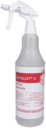 Kay Clear Multi-Surface Sanitizer Spray Bottle, 32 Ounce -- 3 per case
