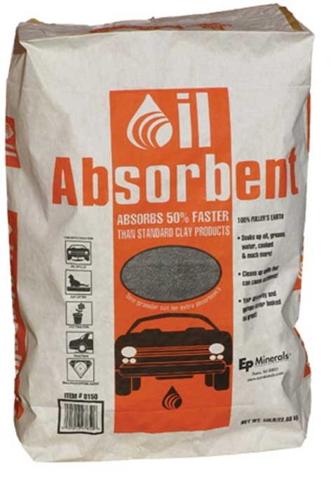 Ep Minerals OptiSorb Diatomaceous Course Granulation Earth Granular Oil Absorbent, 50 Pound Paper Bag