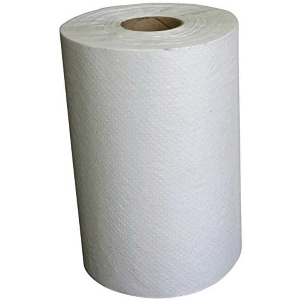 Berk Wiper Edensoft 1 Ply White Paper Hardwound Roll Towel, 10 inch x 800 feet -- 6 per case