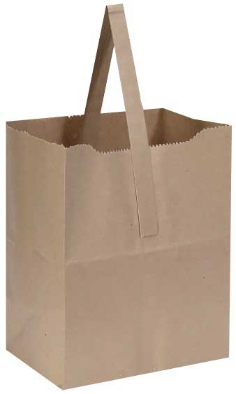 Package Containers Number 7 Kraft Prep Home Toter Bag -- 500 per case