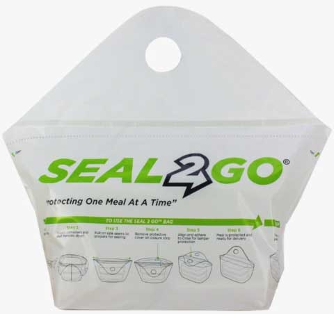 Pan Pacific Seal 2 Go Polyethylene 1.5 Mil Tamper Evident Takeout Bag, 21 x 19 x 10 inch -- 250 per case