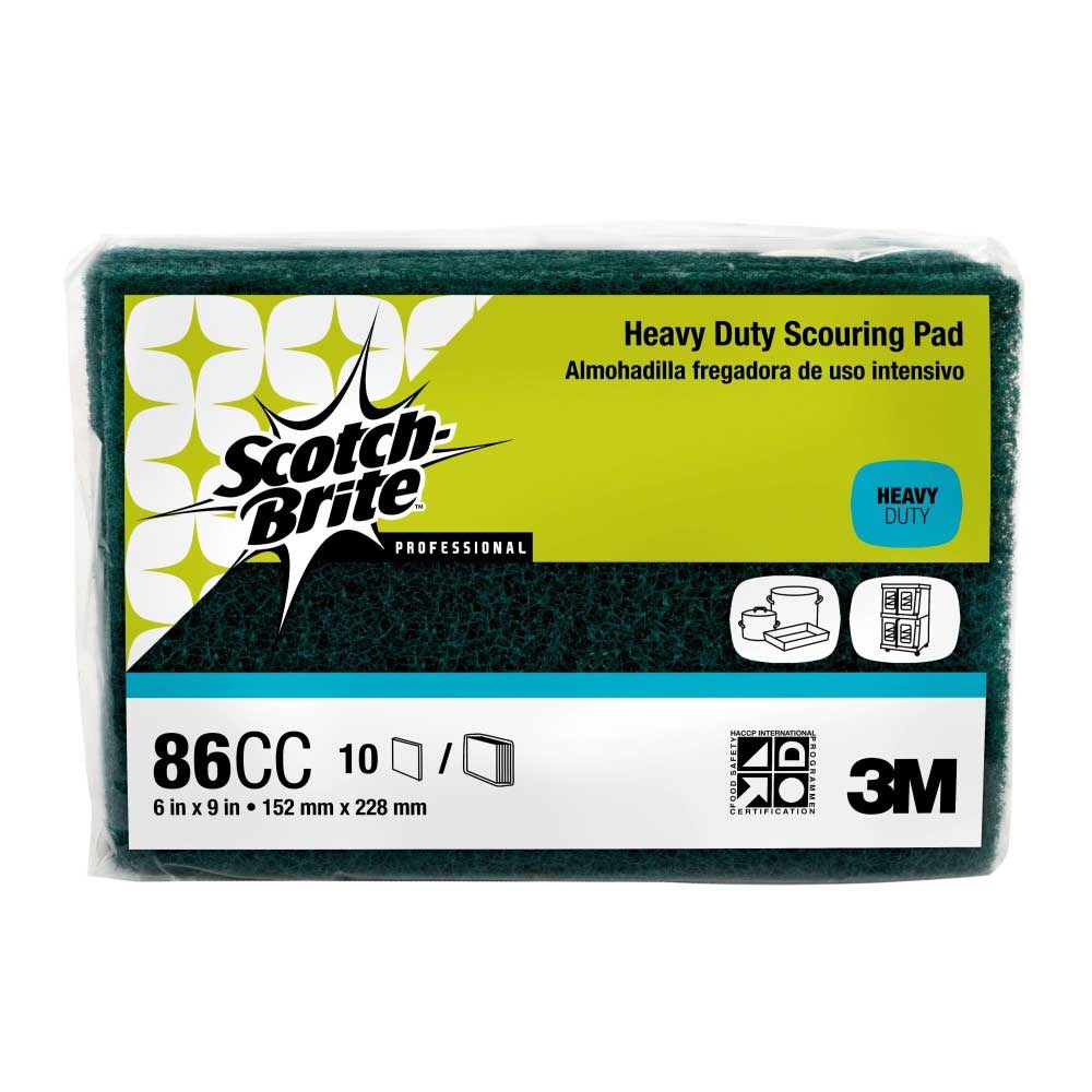 Scotch Brite Green Heavy Duty Scouring Pad, 6 x 9 inch -- 60 per case