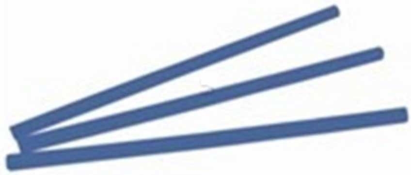 Cell O Core Plastic Blue Giant Straw, 10.25 inch -- 1200 per case
