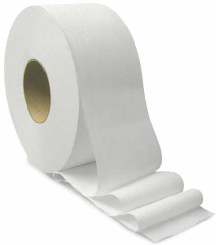 Von Drehles White Paper Jumbo Tissue Roll, 1125 x 3.42 inch -- 18 per case