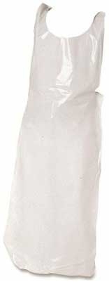 Bunzl Prime Source Smooth Finish 1 Mil Polyethylene White Apron, 28 x 46 inch -- 1000 per case