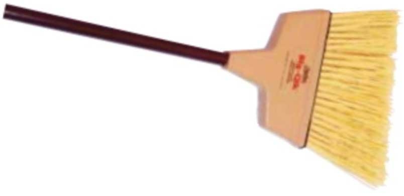 Zephyr Big Qik Large Angle Broom with Tan Wood Clear Finish Handle, 13 inch -- 6 per case