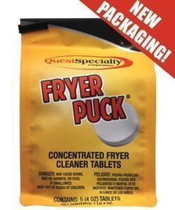 Fryer Puck Fryer Boil Out Deep Fryer Cleaner Tablet, 4 Ounce -- 40 per case.
