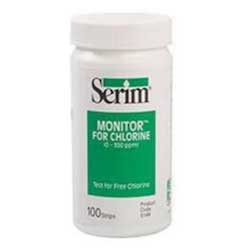 Serium Monitor 59 to 86°F Storage Chlorine Test Strip - 1200 per pack