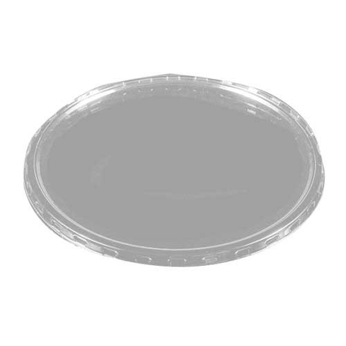 Panoramic Clear Round Flat Lid Only, 9.88 x 9.88 x 0.37 inch -- 200 per case