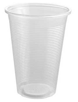 Reyma Polystyrene Clear Ribbed Wall Cup, 7 Ounce -- 1000 per case
