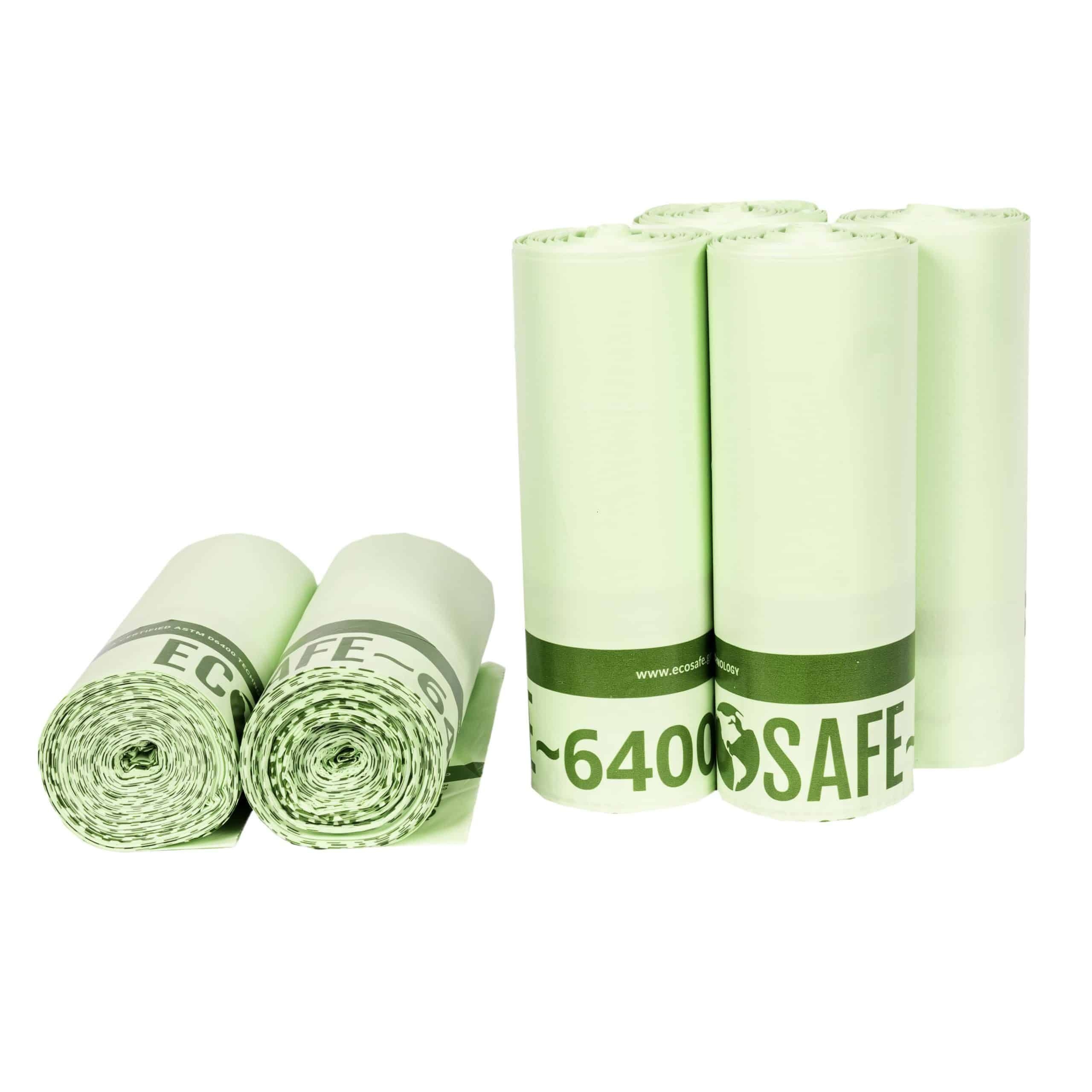 EcoSafe 0.85 Mil Low Density Compostable Can Liner, 33 × 48 inch -- 90 per case.