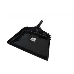 Janico Black Metal Heavy Duty Large Dust Pan, 15.5 x 15.25 x 24 inch -- 12 per case