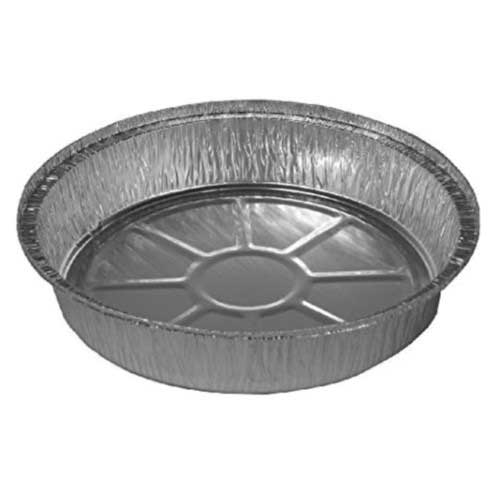 Jif Foil Silver Aluminum Round Container, 8.94 x 8.94 x 1.40 inch -- 500 per case