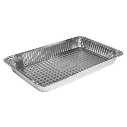 Jif Foil Silver Medium Aluminum Steam Table Pan, 20.75 x 12.81 x 2.19 inch -- 50 per case