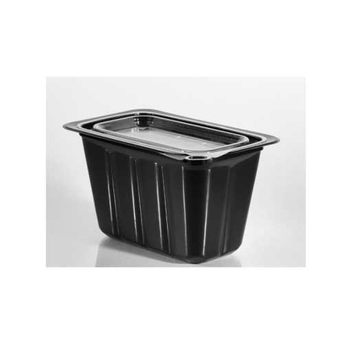 Lacerta Polyethylene Terephthalate 2 Piece Condiment Container with Clear Lid -- 480 per case