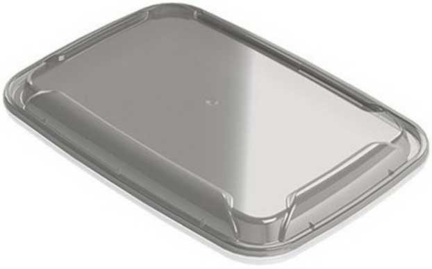 Aviva Plastics Polypropylene Rectangular Clear Lid Only -- 240 per case