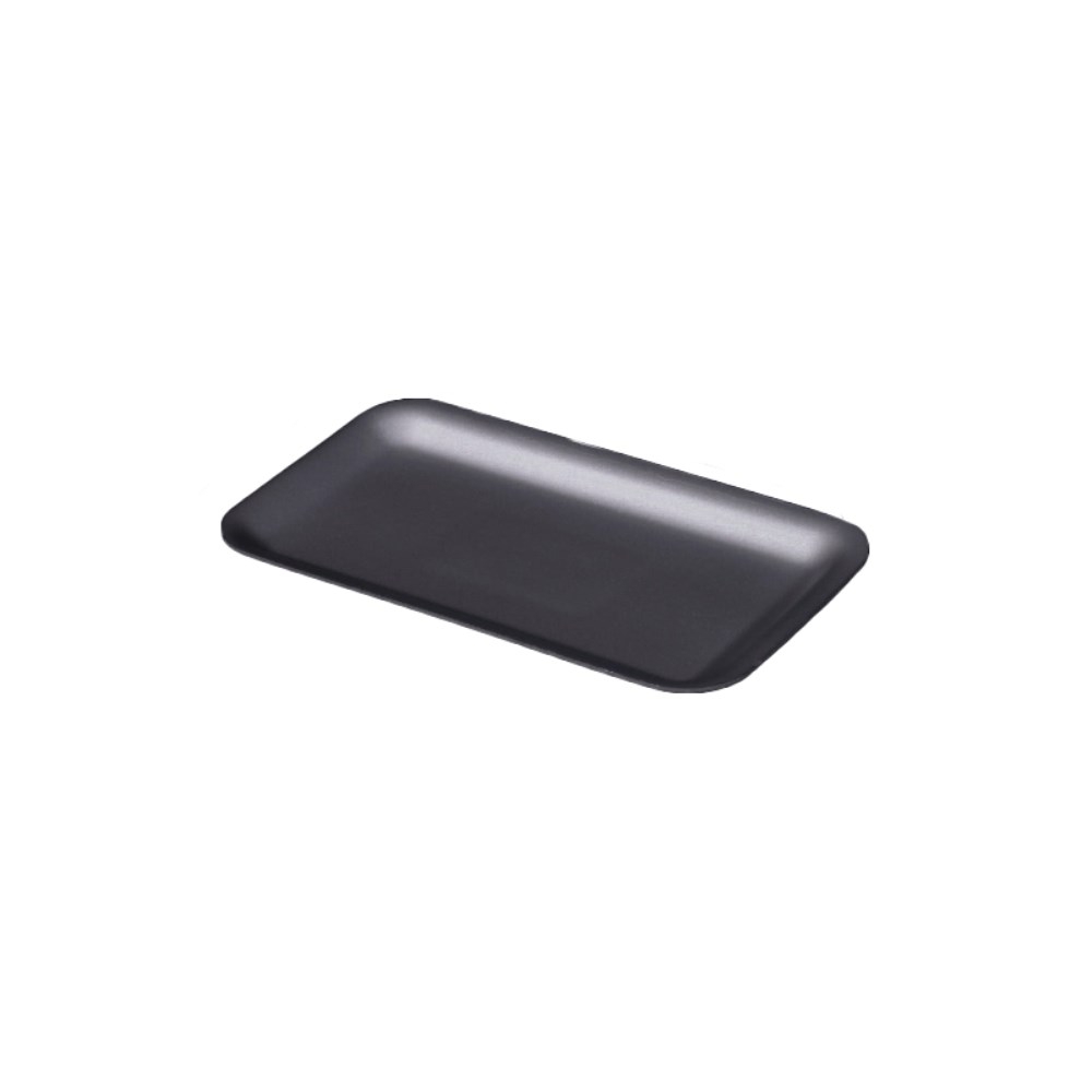 Termo Envases Black Foam Tray, 11.06 x 5.81 x 0.625 inch -- 500 per case