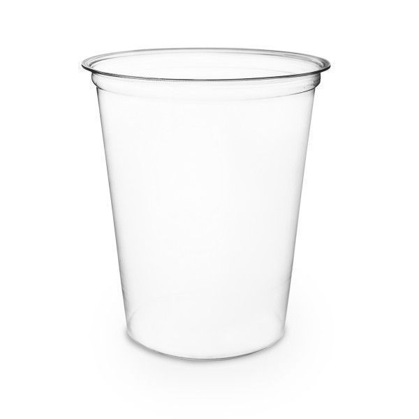 Vegware PLA Clear Round Deli Container, 32 Ounce -- 500 per case.