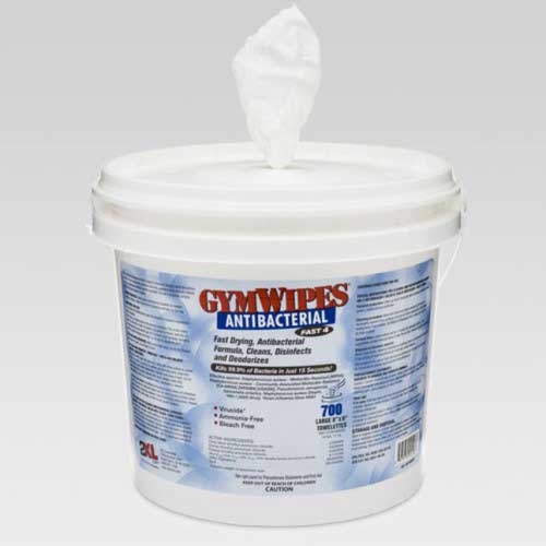 2XL Corporation Antibacterial Gym Wipe, 7 x 8 inch -- 4 per case