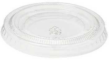 Greensaver Plastic Compostable Clear Lid for 2 Ounce Souffle/Portion Cup -- 2500 per case