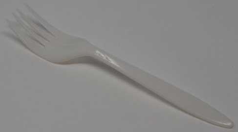 Greensaver White Polypropylene Medium Weight Fork - Bulk Pack, 6 inch -- 1000 per case