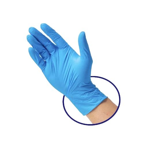 SafeHand Nitrile Blue Small Powder Free Medical Grade Gloves -- 1000 per case
