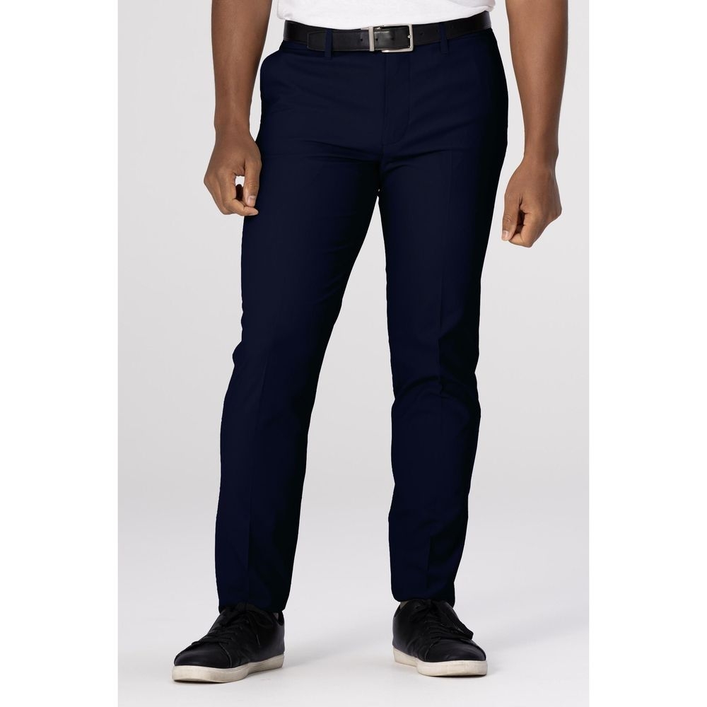 Chef Works Navy Chino Poly Stretch Pant for Men, 30 inch