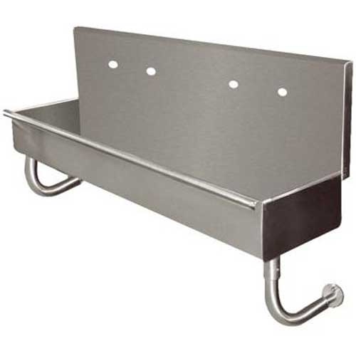 600 Series Stainless Steel Square Corner Scullery Budget Sink with 2 Compartment.21X36 36 inch O.A..