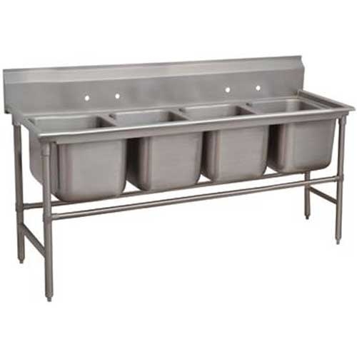 Stainless Steel Regaline Korner Sink with 3 Compartment.Foot Print Size 79x79 inch.
