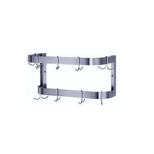 Stainless Steel Wall Mounted Pot Rack, Length 4 Feet.