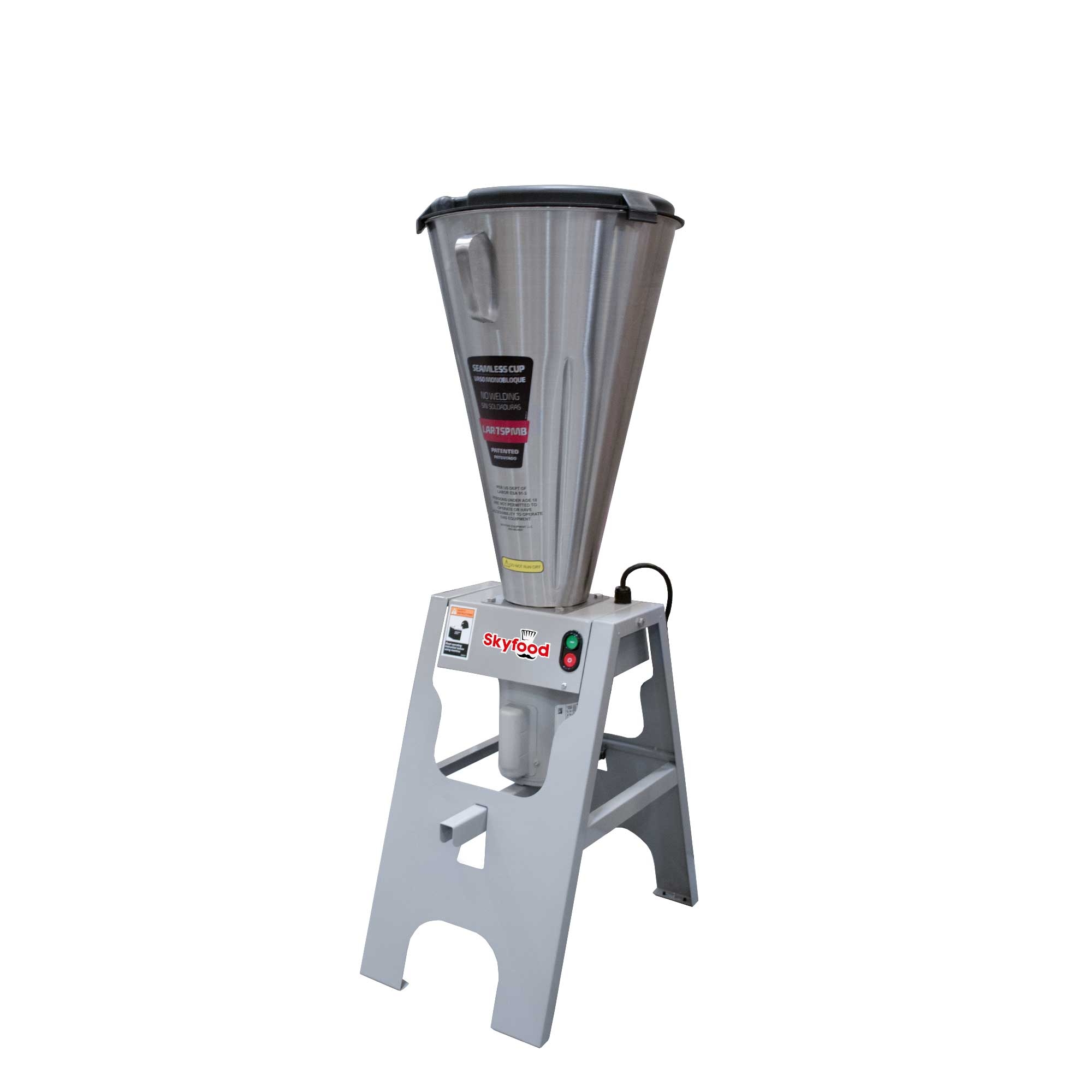 Skyfood Floor Model Painted Base Food Blender, 16 1/8 x 20 5/8 x 46 3/8 inch