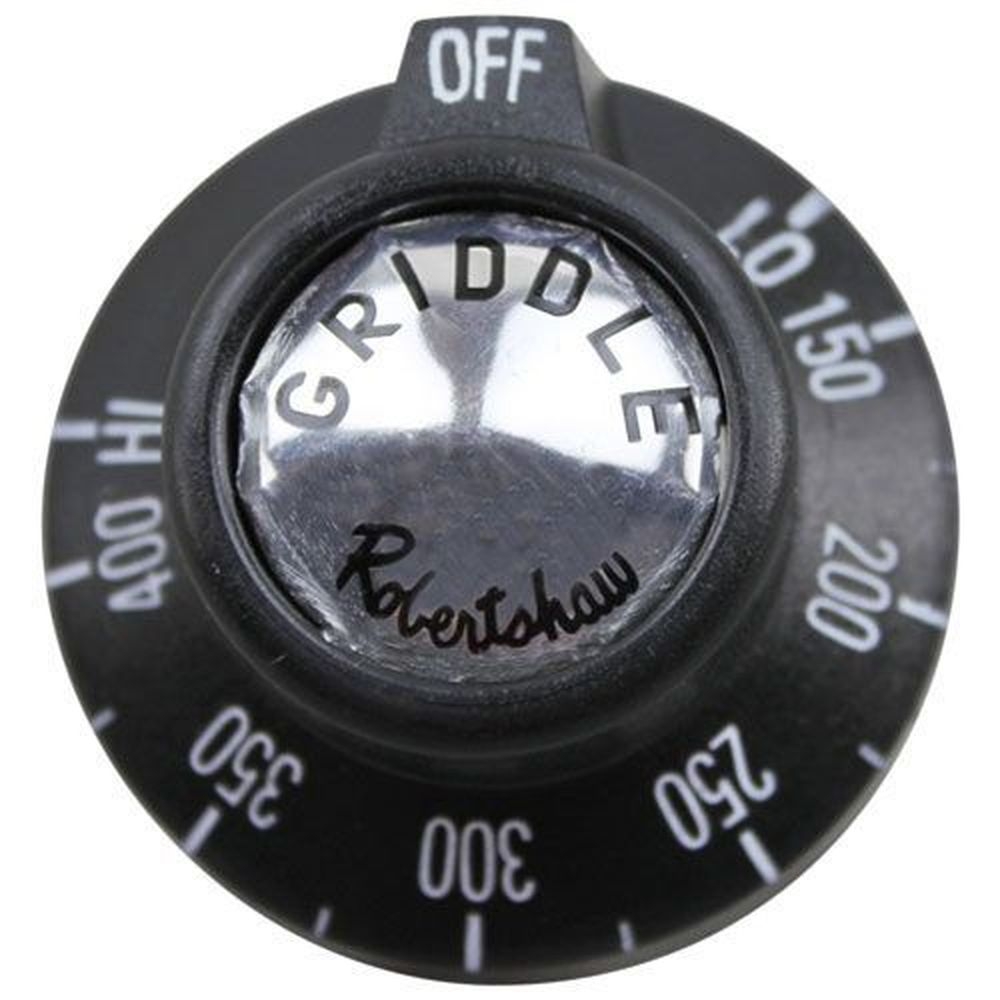 Rankin Delux OFF-LO-150-400-HI Black Tstat Dial for Rankin Delux Part Number GT-19, 1-15/16 inch Dia.