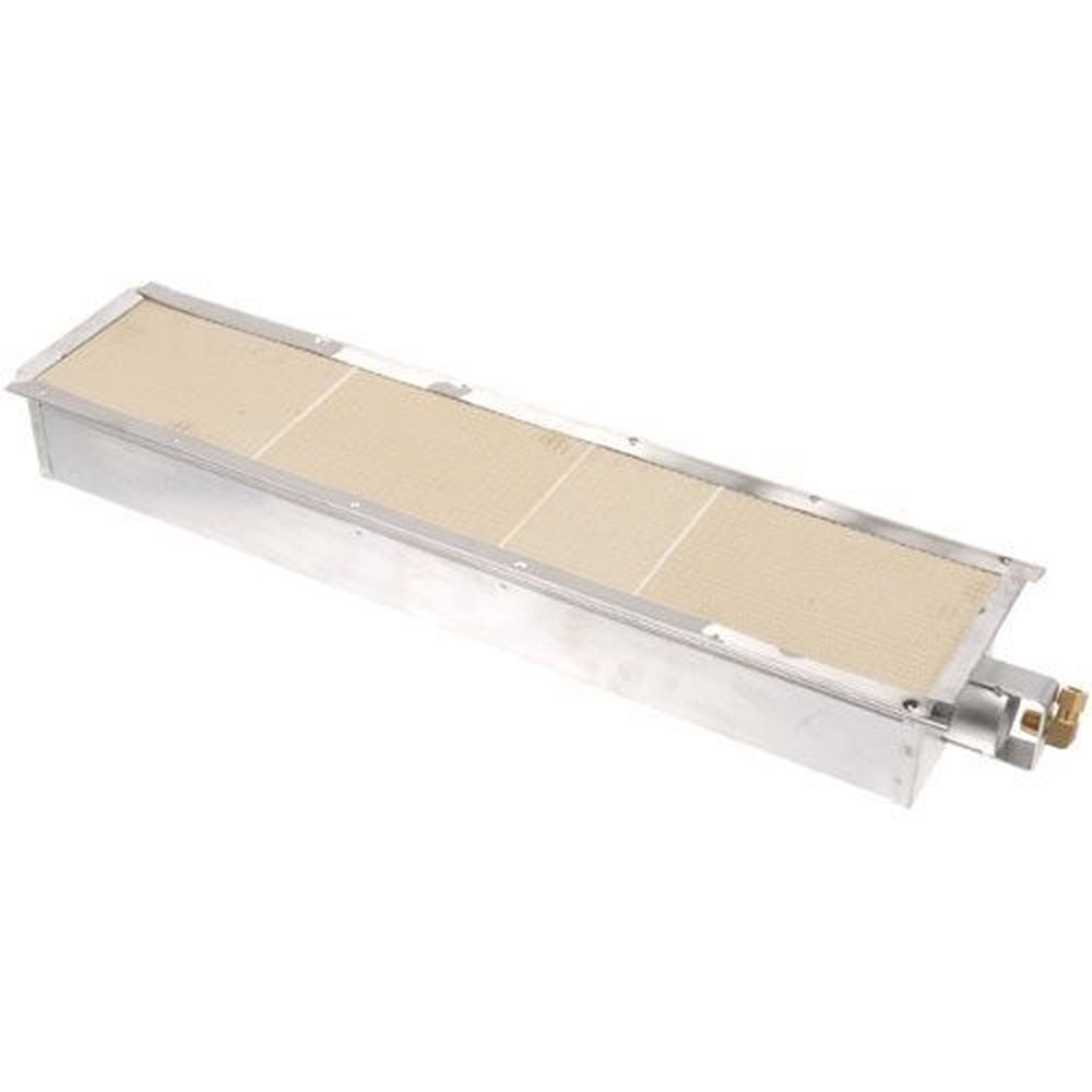 Rankin Delux Infrared Burner with Number 40 Natural Gas Orifice for Rankin Delux Part Number RDCM-08A, 28-1/4 x 6-3/4 inch