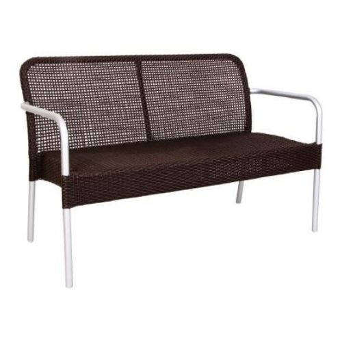 Frame Fin: Antique Bronze EMU Segno Outdoor Stacking Side Chair - Steel Slat Pattern Seat and Back, Square Tubular Steel Frame, 33 x 18 x 20.5 inch -- 4 per case.
