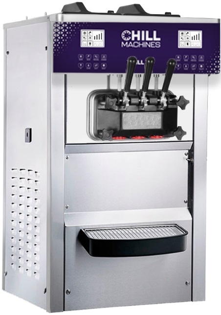 Chill Machines Stainless Steel Acai and Ice Cream Machine, 21.8 x 35.6 x 42 inch