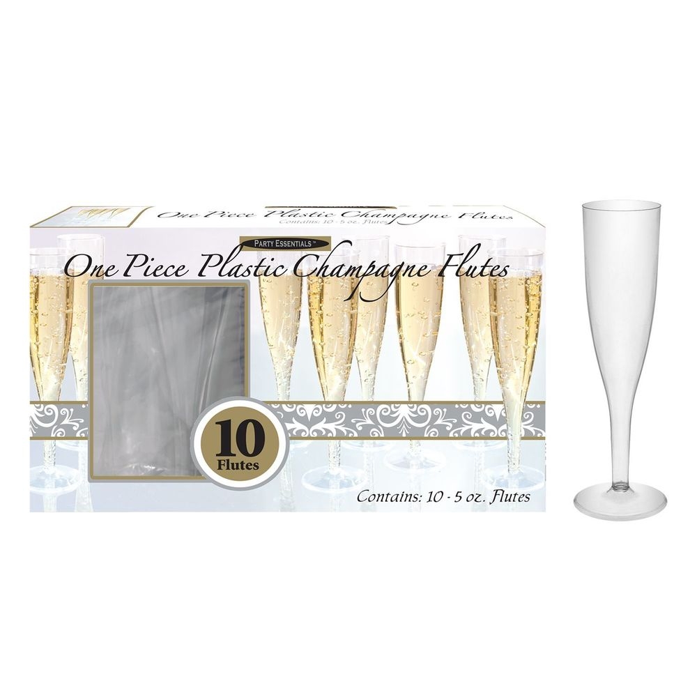 Northwest Enterprises Party Essentials Clear Champagne Flutes Box Set -- 60 per case