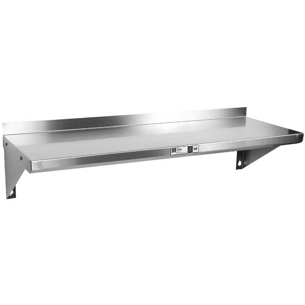 John Boos 14 Gauge Stainless Steel Wall Shelf, 60 x 16 inch.