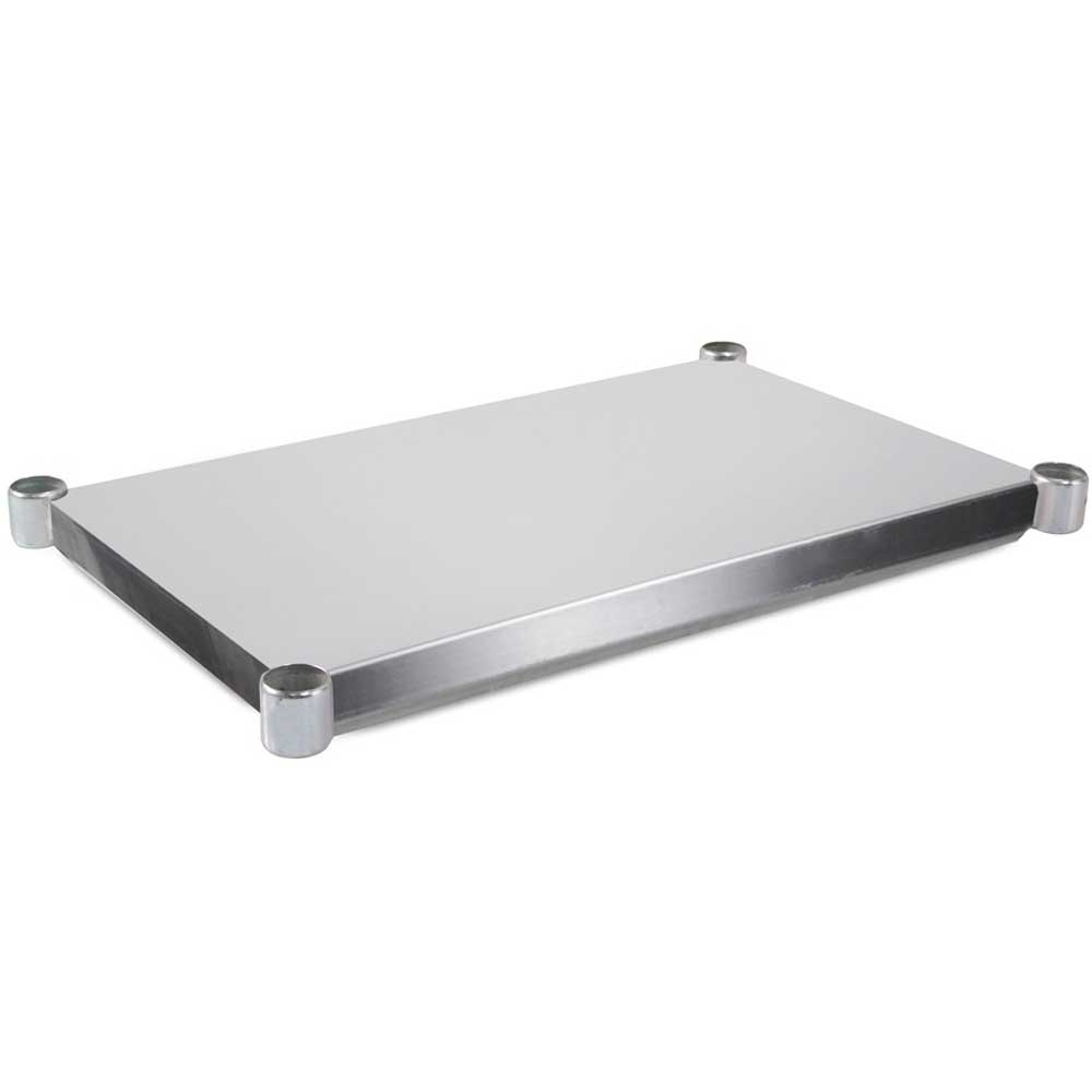 John Boos 14 Gauge Stainless Steel 300 Series Lower Shelves for Dishtable, 144 inch Length.