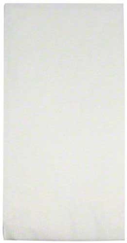 Paterson 3 Ply 1/8 Fold White Dinner Napkin, 17 x 17 inch - 200 count per pack -- 10 packs per case