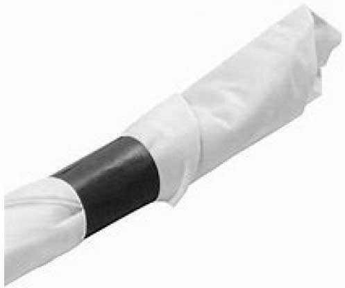 Rofson Black Napkin Ring Band, 1 1/2 x 4 1/4 inch - 2000 count per pack -- 10 packs per case